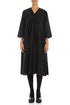 Romantic Pin Tuck Black Silk Bamboo Dress 1