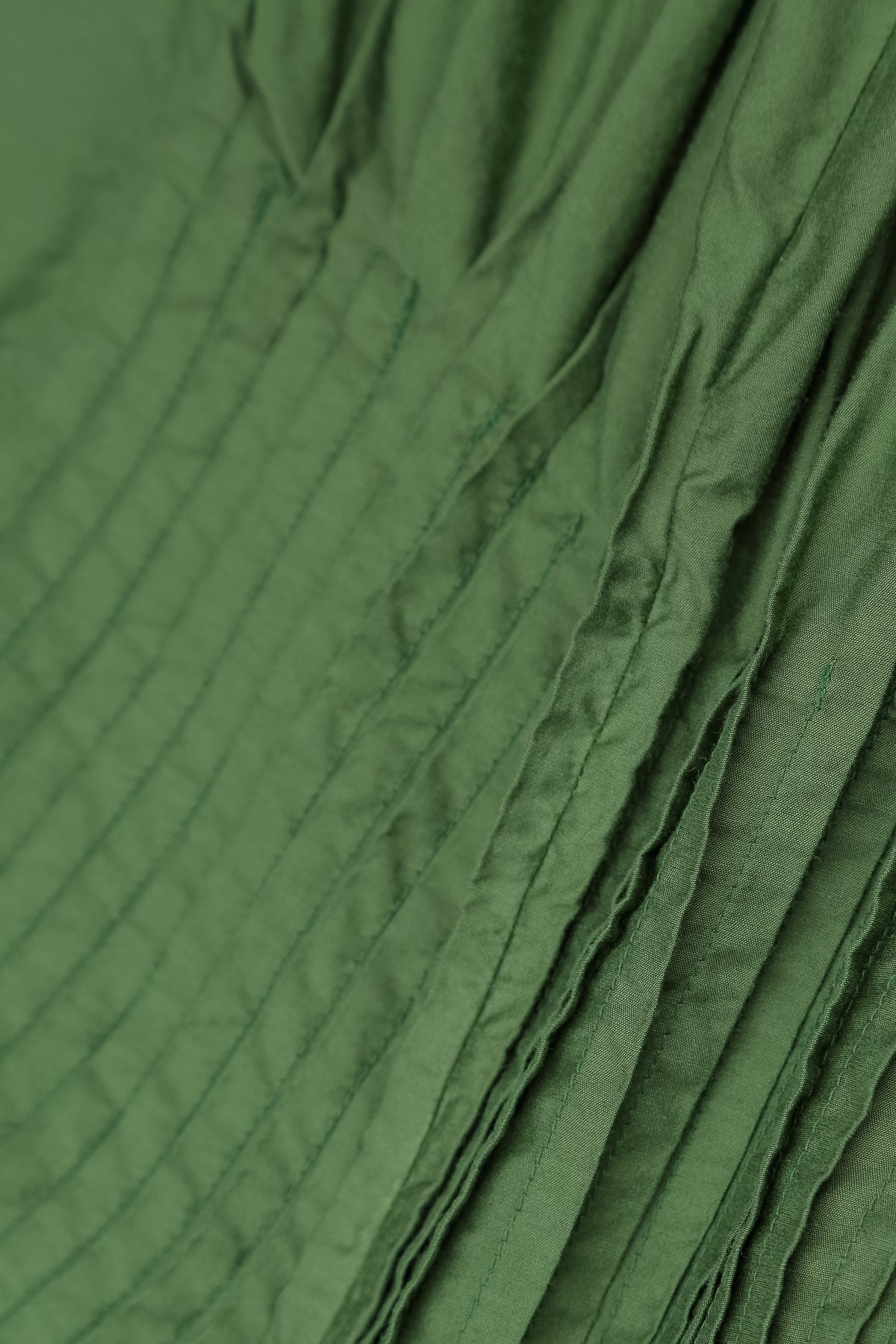 Romantic Pin Tuck Shamrock Green Silk Bamboo Dress