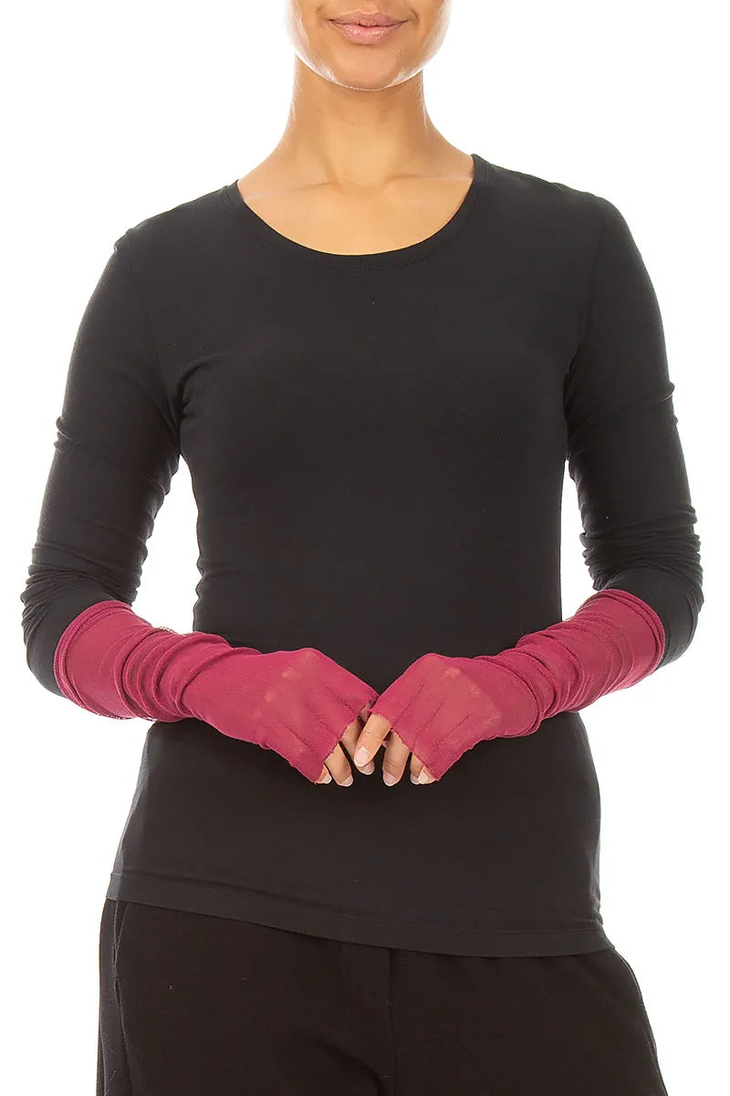 Ruby Mesh Soft Cotton Wristlets 1