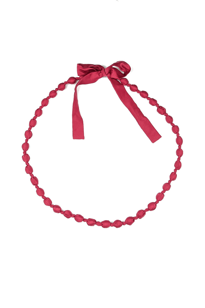 Ruby Silk Fine Bead Necklace 6