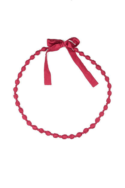 Ruby Silk Fine Bead Necklace 6