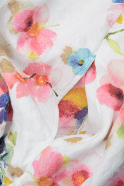 Ruffled Front Primrose Linen Shirt 5