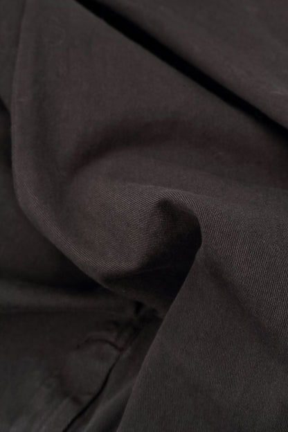 Seamed Warm Charcoal Stretch Cotton Trousers 5
