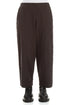 Seamed Warm Charcoal Stretch Cotton Trousers 1