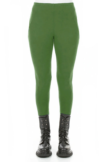 Shamrock Green Cotton Leggings