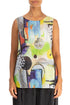 Sleeveless Artmaze Cotton Top 1