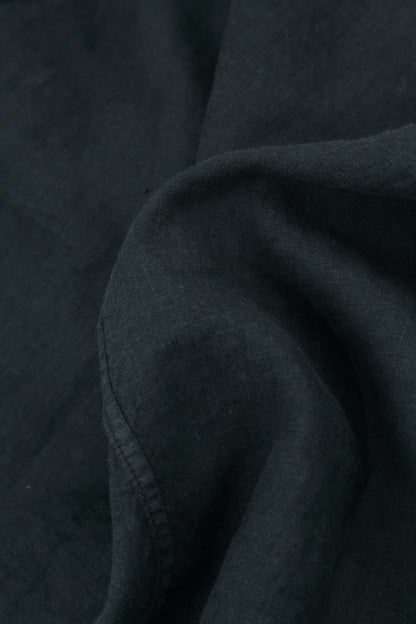 Sleeveless Balloon Graphite Linen Dress 5