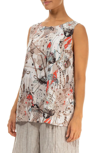 Sleeveless Savannah Silk Bamboo Top 3