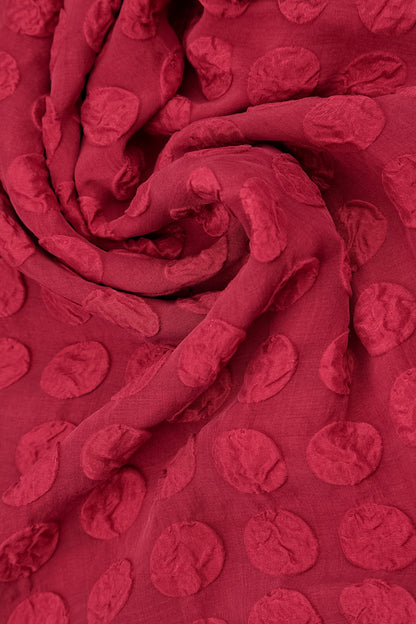 Soft Cowl Ruby Bubble Silk Blouse