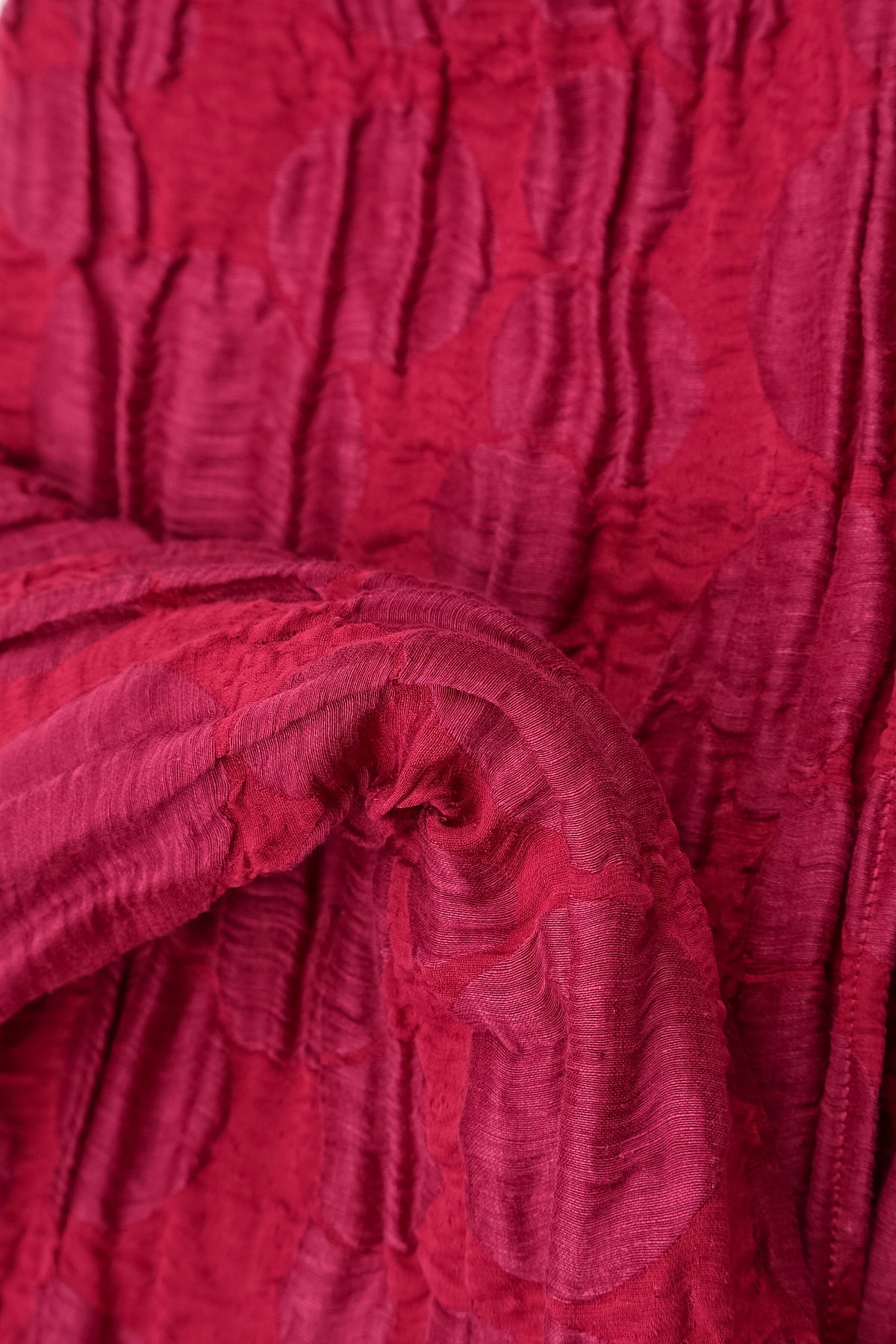 Soft Cowl Ruby Circle Silk Linen Dress