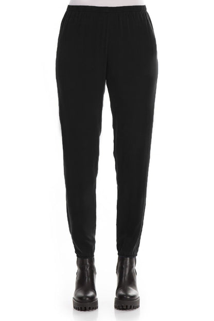 Black Silk Leggings 1