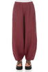 Taper Long Antique Ruby Linen Trousers 1