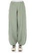Taper Long Sage Linen Trousers 1