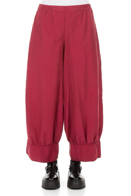 Taper Ruby Silk Cotton Trousers 1