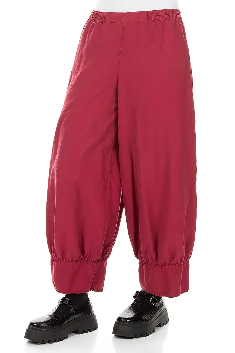 Taper Ruby Silk Cotton Trousers 3