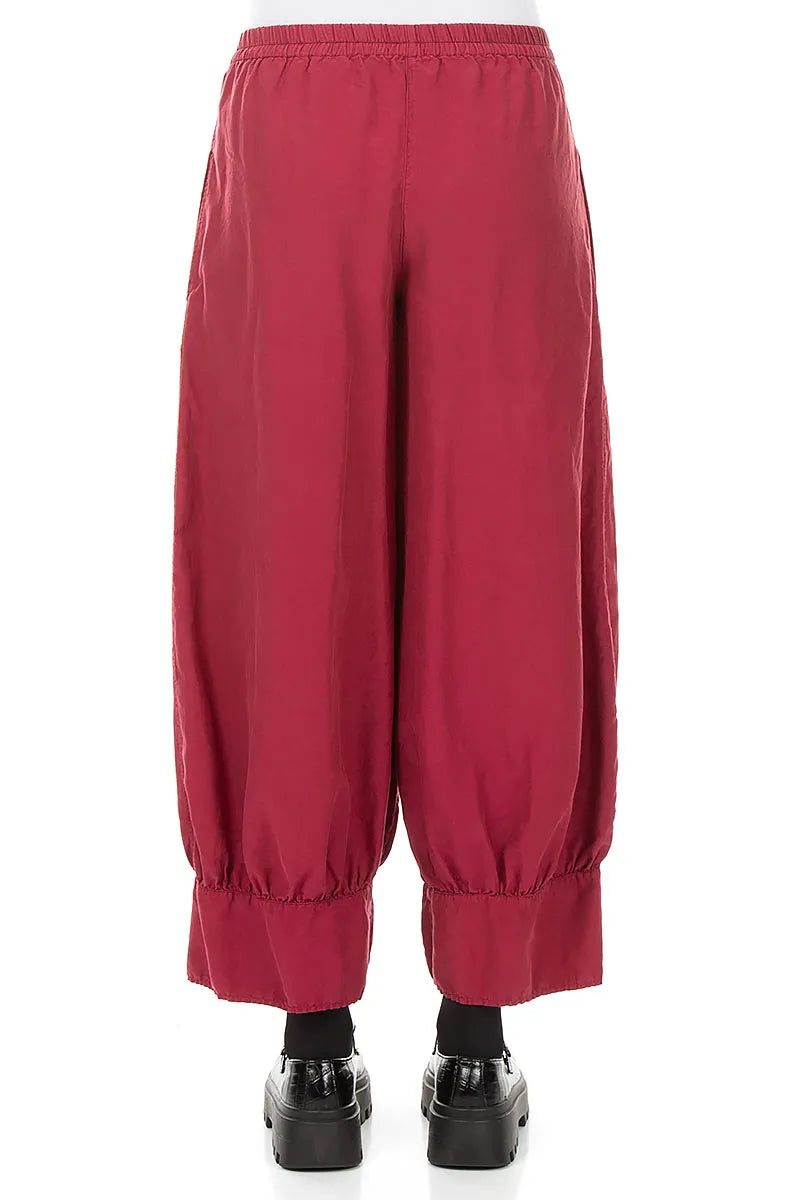 Taper Ruby Silk Cotton Trousers 2