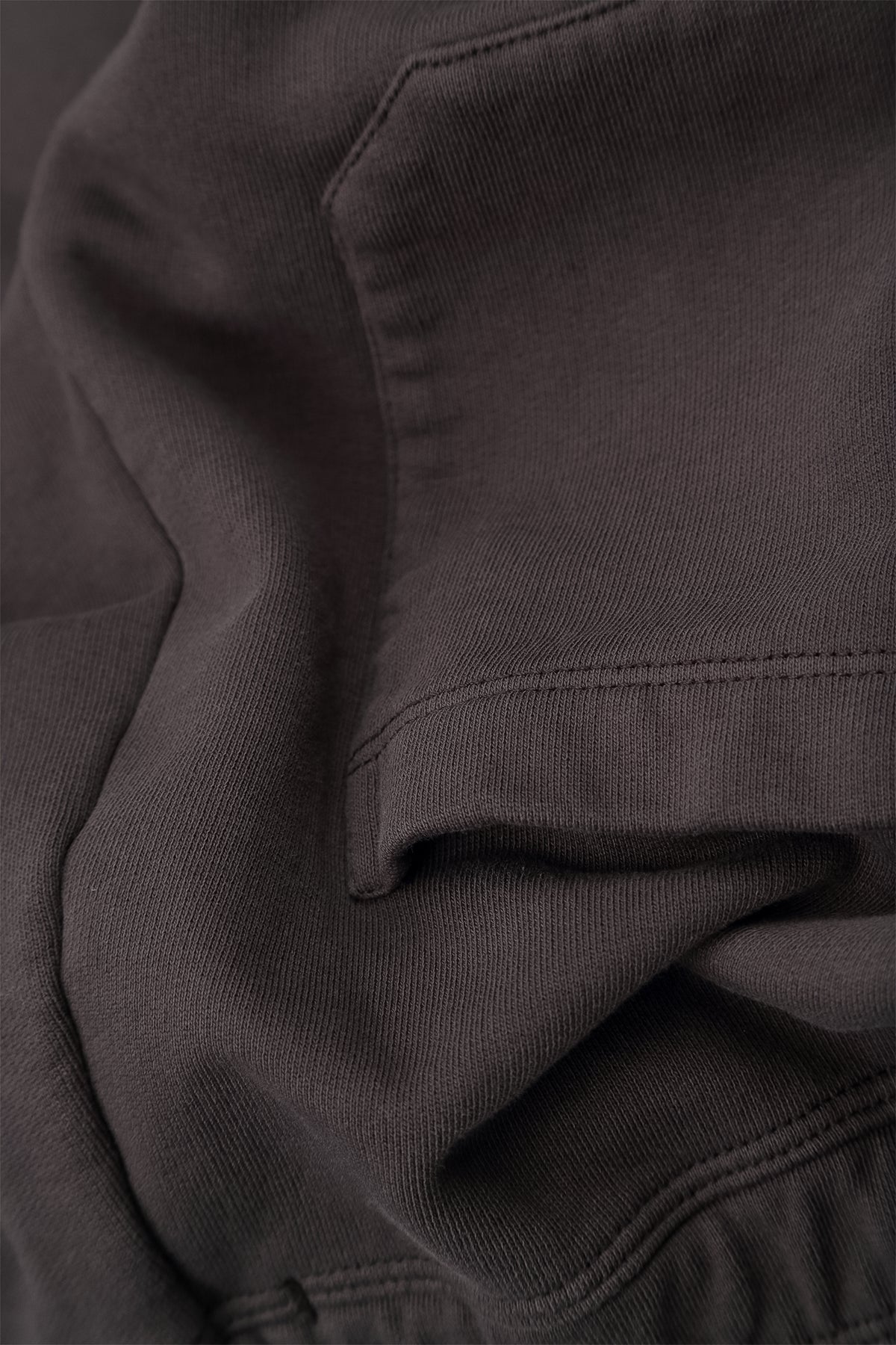 Konische French-Terry-Hose aus Baumwolle in Anthrazit