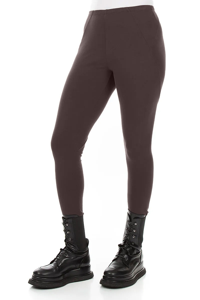 Truffle Brown Cotton Leggings
