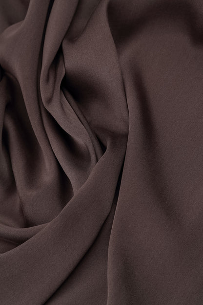 Truffle Brown Silk Leggings
