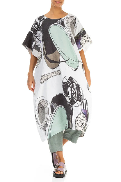 Tumbled Stone Easy Linen Dress 4