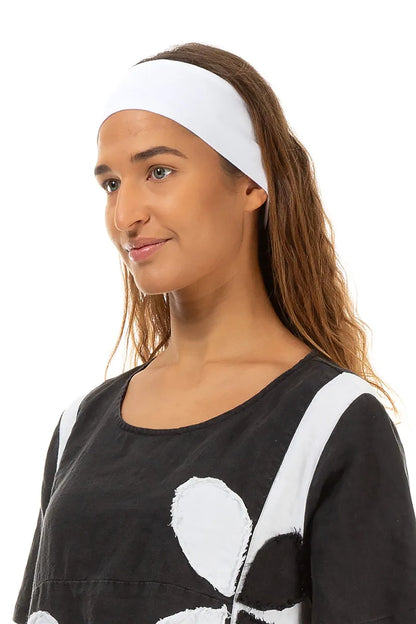 White Cotton Headband 3