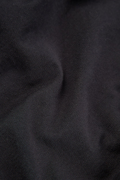 Wide Baggy Black Cotton Trousers 5