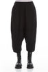 Wide Baggy Black Cotton Trousers 1