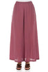Wide Leg Antique Ruby Textured Silk Trousers 1