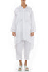 Wide Loose White Linen Shirt 1