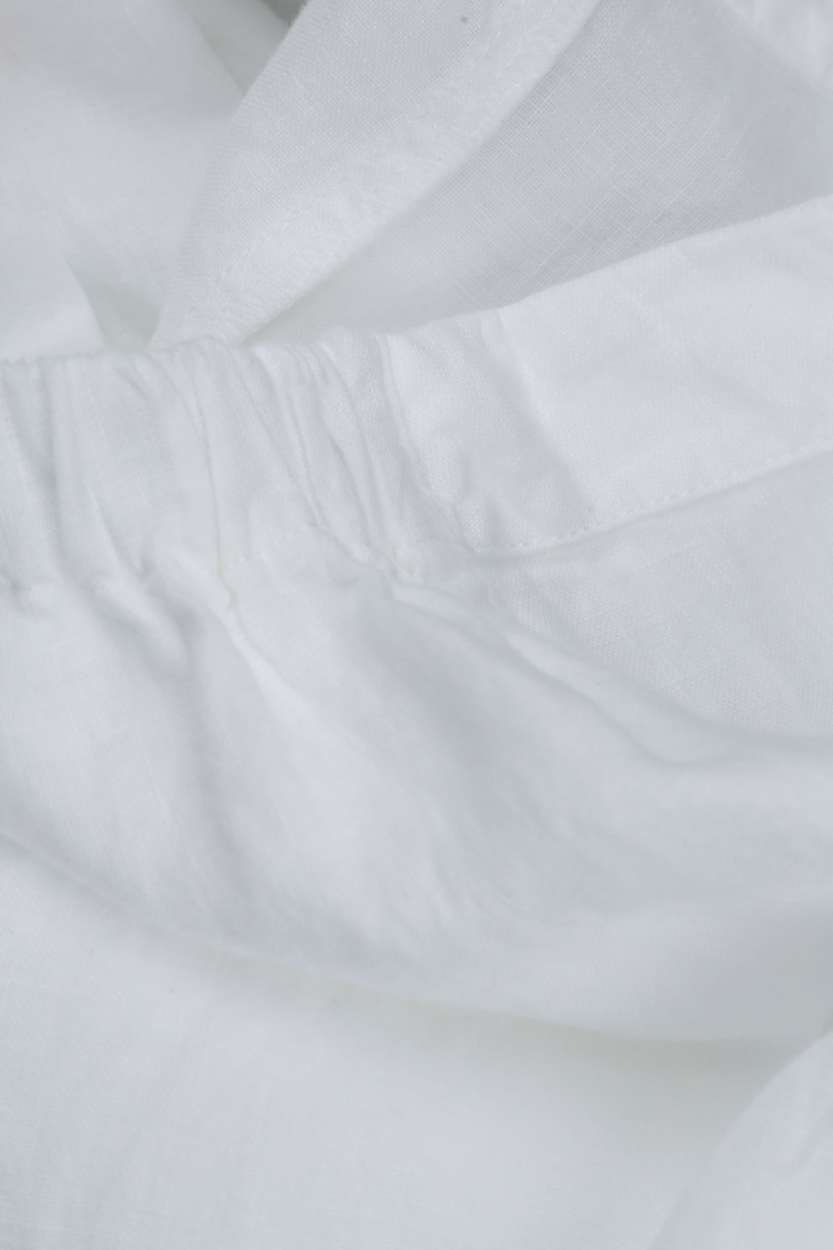 Wide White Linen Trousers 4