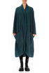 Long Open Teal Wool Cardigan 1