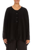 Boxy Black Linen Cardigan 1