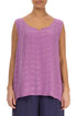 Sweetheart Neck Lilac Bubble Silk Top 1
